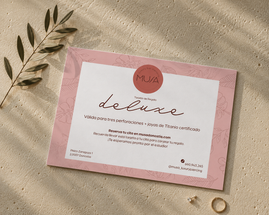 Tarjeta de Regalo DELUXE - 3 piercings